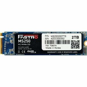 SSD MegaFastro MS250, 2TB, PCIe Gen 3.0x4, 3D TLC imagine