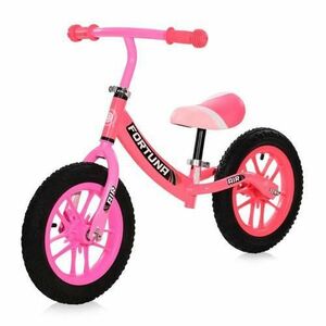 Bicicleta de echilibru Lorelli, Fortuna Air, 2-5 Ani, 12 inch, anvelope cu camera, jante cu leduri, Light & Dark Pink imagine