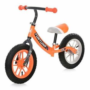 Bicicleta de echilibru Lorelli, Fortuna Air, 2-5 Ani, 12 inch, anvelope cu camera, jante cu leduri, Grey & Orange imagine