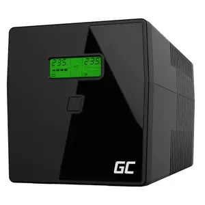 UPS Green Cell 700W 1000VA Microsine line-interactive USB RJ45 LCD display 2 Prize Schuko 2 IEC imagine