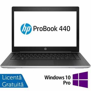 Laptop Refurbished HP ProBook 440 G5, Intel Core i5-8250U 1.60GHz, 8GB DDR4, 256GB SSD, 14 Inch Full HD, Webcam + Windows 10 Pro imagine