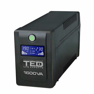 UPS cu 4 prize TED TED004642, 1600VA / 900W, LCD, cu stabilizator si management imagine