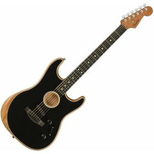 Fender American Acoustasonic Stratocaster Black imagine