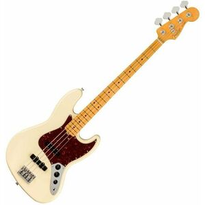 Fender American Professional II Jazz Bass MN Olympic White imagine