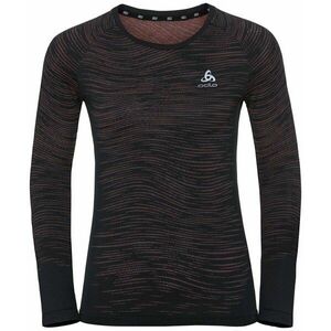 Odlo Blackcomb Ceramicool T-Shirt Black/Space Dye XS Tricou cu mânecă lungă pentru alergare imagine