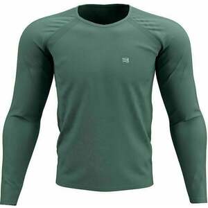 Compressport Training T-Shirt Silver Pine XL Tricou cu mânecă lungă pentru alergare imagine