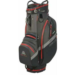 Big Max Dri Lite V-4 Cart Bag Cărbune/Negru/Roșu Geanta pentru golf imagine