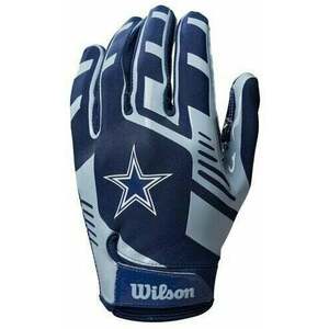 Wilson Youth NFL Stretch Fit Gloves Blue/White Accesorii pentru jocuri cu mingea imagine