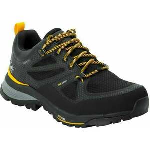 Jack Wolfskin Force Striker Texapore Low M Black/Burly Yellow 40, 5 Pantofi trekking de bărbați imagine