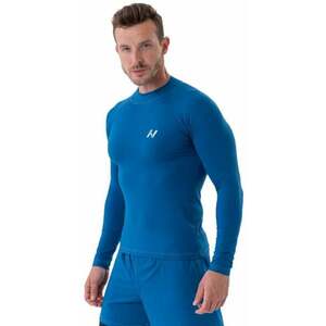 Nebbia Functional T-shirt with Long Sleeves Active Blue M Tricouri de fitness imagine