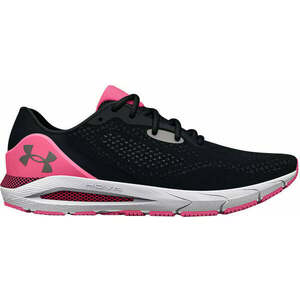 Under Armour Women's UA HOVR Sonic 5 Running Shoes Black/Pink Punk 37, 5 Pantofi de alergare pe șosea imagine