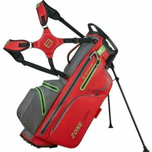 Bennington Zone Stand Bag Red/Canon Grey/Yellow Geanta pentru golf imagine