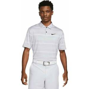 Nike Dri-Fit Tour Mens Striped Golf Polo Oxygen Purple/Football Grey/Black S imagine