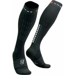 Compressport Alpine Ski Full Socks Black/Steel Grey T1 Șosete pentru alergre imagine