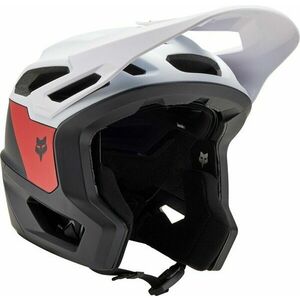 FOX Dropframe Pro Helmet Black/White L Cască bicicletă imagine