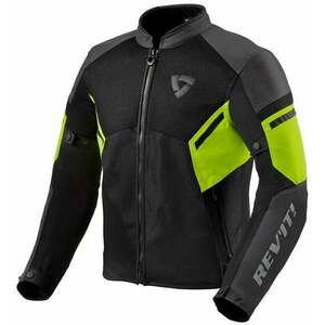 Rev'it! Jacket GT-R Air 3 Negru/Galben Neon S Geacă textilă imagine