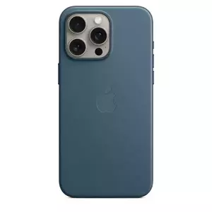 Husa de protectie Apple FineWoven cu MagSafe pentru iPhone 15 Pro Max Pacific Blue imagine