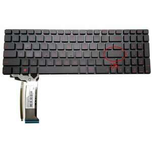 Tastatura neagra Asus N551JB iluminata layout US fara rama enter mic imagine