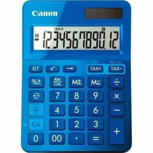 Calculator birou Canon LS123KBL albastru, 12 digiti, ribbon imagine