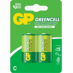 Baterie Greencell C (R14) 1.5V carbon zinc, blister 2 buc imagine