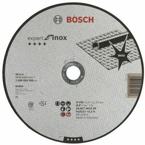 Disc de taiere Bosch Expert pentru inox, AS 46 T INOX BF, 230 x 22, 23 x 2 mm imagine