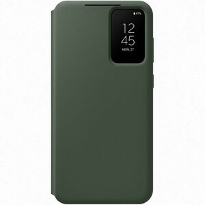 Husa de protectie Samsung Smart View Wallet Case pentru Galaxy S23 Plus, Khaki imagine