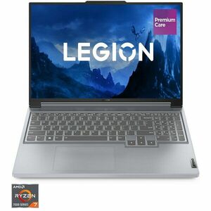 Laptop Gaming Lenovo Legion Slim 5 16APH8 cu procesor AMD Ryzen™ 7 7840HS pana la 5.1 GHz, 16'', WQXGA, IPS, 165Hz, 32GB, 1TB SSD, NVIDIA® GeForce RTX™ 4070 8GB GDDR6, No OS, Misty Grey, 3y on-site, Premium Care imagine