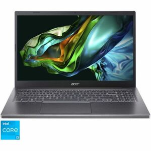 Laptop 15.6'' Aspire 5 A515-58M, FHD IPS, Procesor Intel® Core™ i3-1315U (10M Cache, up to 4.50 GHz, with IPU), 8GB DDR5, 512GB SSD, GMA UHD, No OS, Steel Grey imagine