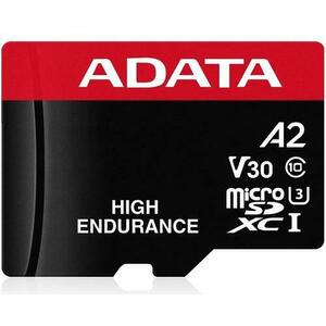 Card de memorie ADATA Endurance, MicroSDXC, 128GB, UHS-I V30, 100MB/s, Class 10 + Adaptor imagine