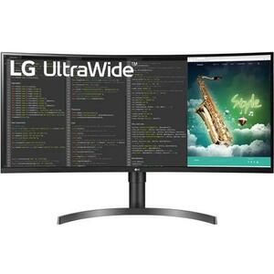 Monitor Gaming VA LED LG 35inch 35WN75CP-B, UWQHD (3440 x 1440), HDMI, DisplayPort, AMD FreeSync, Ecran Curbat, Boxe, 100Hz, 5 ms (Negru) imagine
