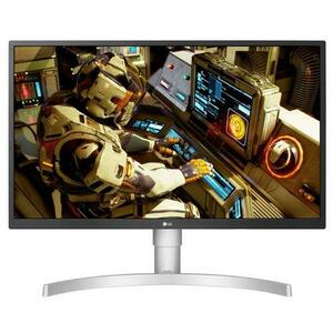 Monitor Gaming IPS LED LG 27inch 27UL550P-W, UHD (3840 x 2160), HDMI, DisplayPort, AMD FreeSync, Pivot (Alb) imagine