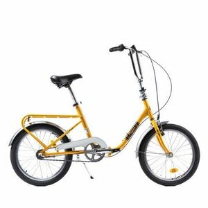 Bicicleta Pegas Practic Retro 20 inch, Otel, 3S (Galben) imagine