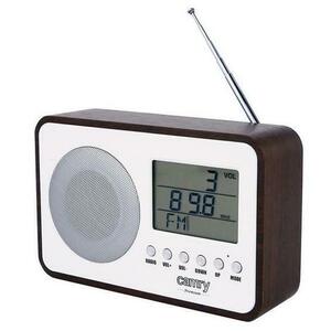 Radio digital Camry CR 1153 , ceas, termometru, alarma, lcd, calendar, 5 W (Alb/Maro) imagine