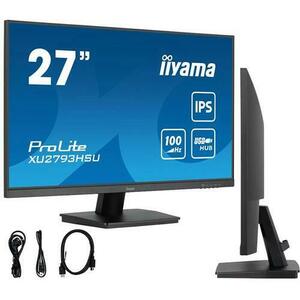 Monitor IPS LED Iiyama ProLite 27inch XU2793HSU-B6, Full HD (1920 x 1080), HDMI, DisplayPort, Boxe, 100 Hz (Negru) imagine