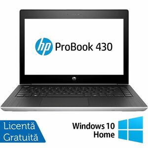 Laptop Refurbished HP ProBook 430 G6, Intel Core i3-8145U 2.10 - 3.90GHz, 8GB DDR4, 256GB SSD, 13.3 Inch Full HD, Webcam + Windows 10 Home imagine