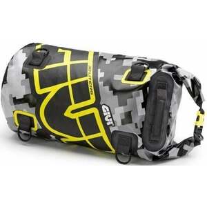 Givi EA114CM Waterproof Cylinder Seat Bag 30L Camo/Grey/Yellow Husă imagine