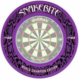 Red Dragon Snakebite World Champion 2020 Dartboard Surround - Purple Accesorii Darts imagine