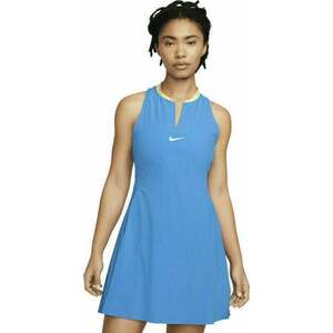 Nike Dri-Fit Advantage Womens Tennis Dress Light Photo Blue/White XS Rochie Tenis imagine