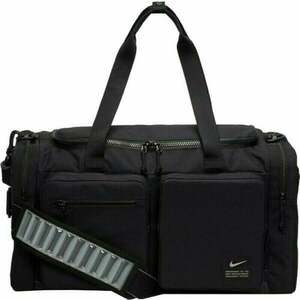 Nike Utility Power Training Duffel Bag Black/Black/Enigma Stone 51 L Sport Bag imagine