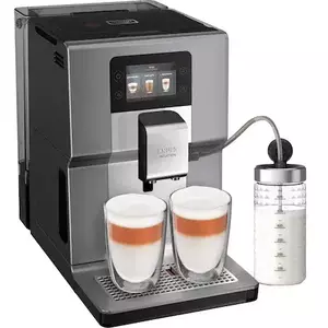 Espressor automat Krups Intuition Preference+ EA875E10, Accesoriu pentru spumarea laptelui, 15 bauturi, Ecran tactil, Tehnologie Quattro Force, Retete favorite, 1450W, Argintiu imagine