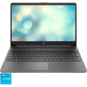 Laptop HP 15s-fq5041nq cu procesor Intel Core I3 1215U, 15.6, Full HD, 8GB, 256GB SSD, Intel® UHD Graphics, Free Dos, Grey imagine