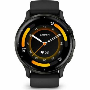 Ceas smartwatch Garmin Venu 3, GPS, Wi-Fi, curea silicon, 45mm, Black/Slate imagine