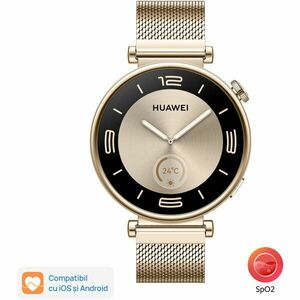 Smartwatch Huawei Watch GT 4, 41mm, Gold Milanese imagine