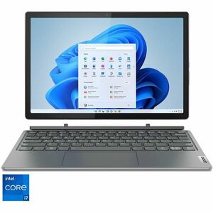 Laptop Lenovo IdeaPad Duet 5 12IRU8 cu procesor Intel® Core™ i7-1355U pana la 4.6 GHz, 12.4, 2.5K, Touch, 16GB, 512GB SSD, Intel® Iris® Xe Graphics, Windows 11 Home, Storm Grey imagine