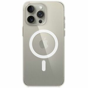 Husa de protectie Apple Clear Case with MagSafe pentru iPhone 15 Pro Max, Transparent imagine