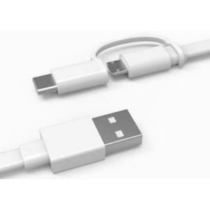 Cablu de date Huawei AP55S, MicroUSB & USB Type-C, 1.5m (Alb) imagine