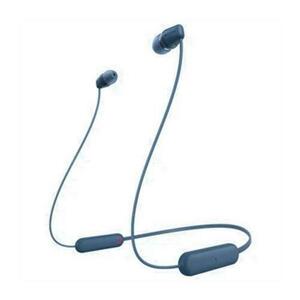 Casti In-Ear Sony WI-C100L, Wireless, Bluetooth, IPX4, Microfon, Fast pair, Autonomie 25 ore, Albastru imagine
