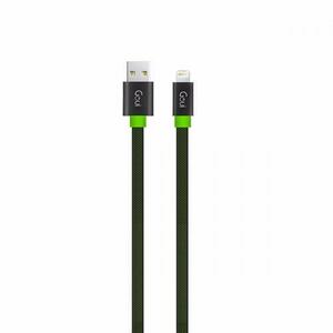 Cablu de date Goui Fashion Flat G-LC8PINFBF-K, USB - Lightning, 1m, Negru imagine