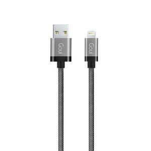 Cablu de date Goui Metallic G-LC8PIN-02S, USB - Lightning, 1m, Gri imagine