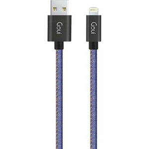Cablu de date Goui G-8PINFASHIONJB, USB - Lightning, 1m, Albastru imagine